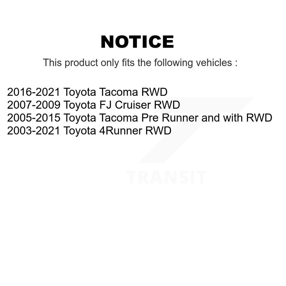 Front Wheel Bearing And Hub Assembly Pair For Toyota Tacoma 4Runner FJ Cruiser K70-102067