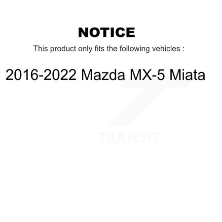 Front Wheel Bearing And Hub Assembly Pair For 2016-2022 Mazda MX-5 Miata K70-102075