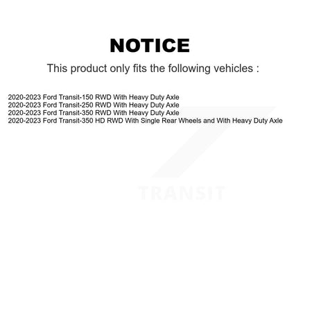 Front Wheel Bearing Hub Assembly Pair For Ford Transit-250 Transit-350 Transit-150 HD RWD K70-102076