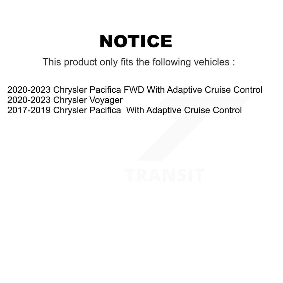 Rear Wheel Bearing And Hub Assembly Pair For Chrysler Pacifica Voyager K70-102096