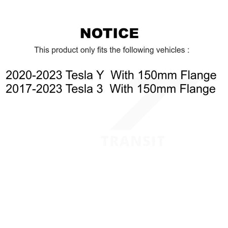 Rear Wheel Bearing And Hub Assembly Pair For Tesla 3 Y With 150mm Flange K70-102097