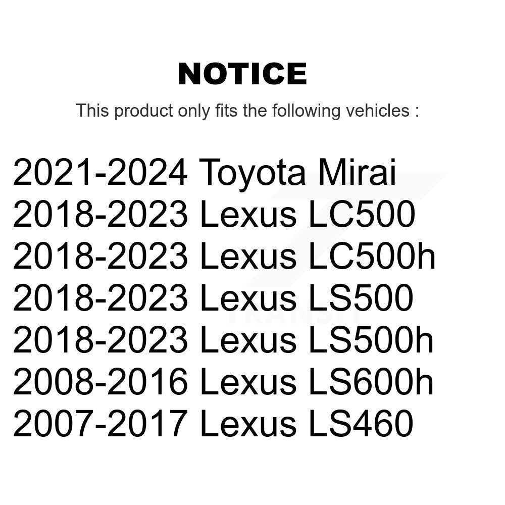 Rear Wheel Bearing And Hub Assembly Pair For Lexus LS460 LC500 LS500 LS600h Toyota Mirai K70-102110