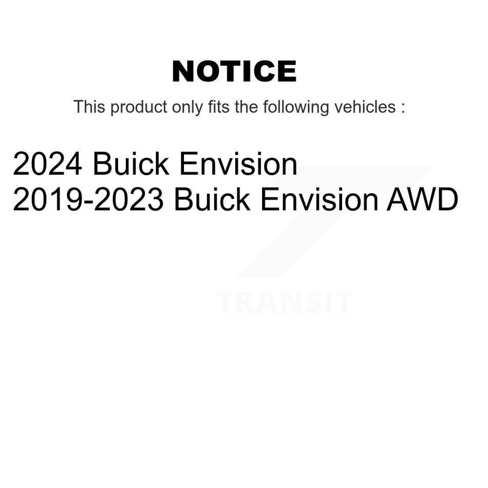 Front Rear Wheel Bearing & Hub Assembly Kit For 2019-2020 Buick Envision AWD K70-102164