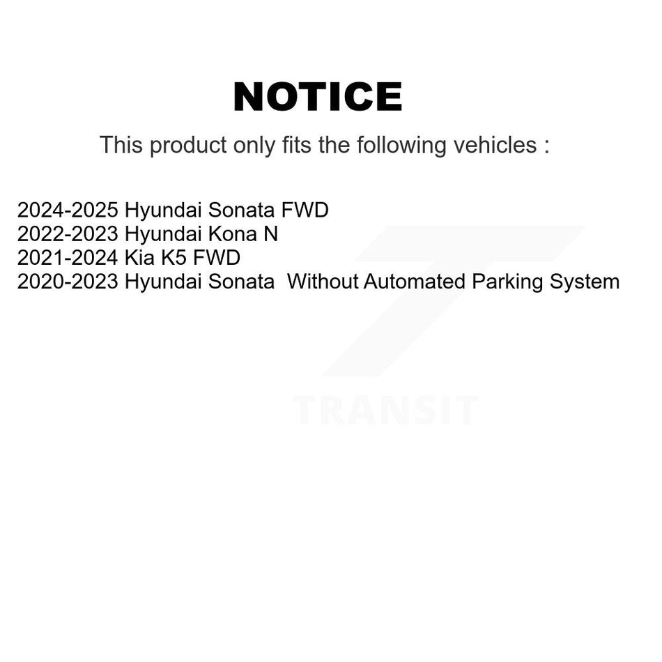 Front Rear Wheel Bearing & Hub Assembly Kit For Hyundai Sonata Kia K5 Kona N K70-102166