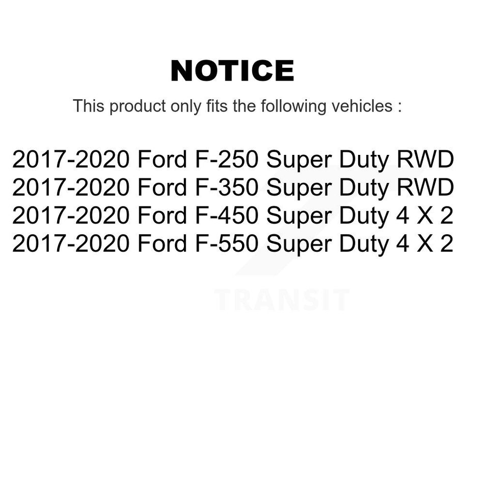 Front Wheel Bearing And Hub Assembly Pair For Ford F-350 Super Duty F-250 F-450 F-550 K70-102174