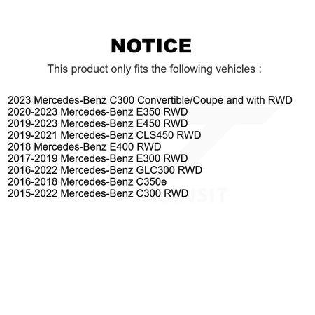 Front Wheel Bearing & Hub Assembly Pair For Mercedes-Benz GLC300 C300 E450 E400 E300 E350 K70-102182