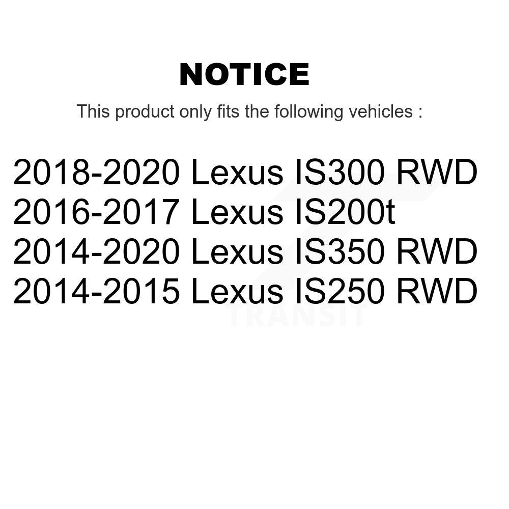 Front Wheel Bearing And Hub Assembly Pair For Lexus IS350 IS250 IS300 IS200t K70-102184