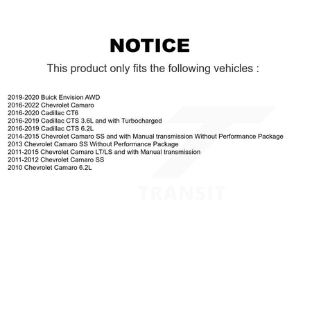 Rear Wheel Bearing Hub Assembly Pair For Chevrolet Camaro Buick Envision Cadillac CTS CT6 K70-102191