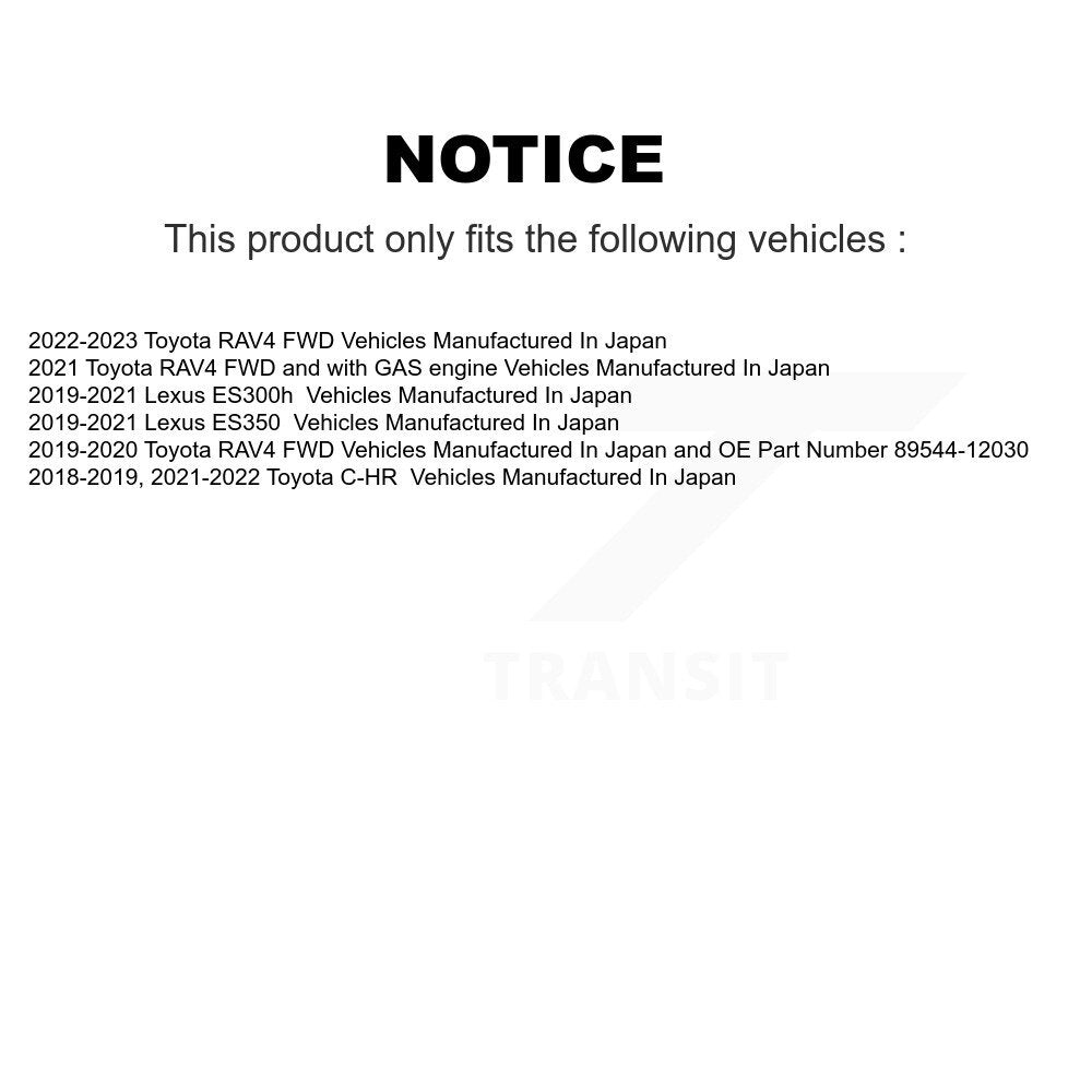 Rear Wheel Bearing And Hub Assembly Pair For Toyota RAV4 C-HR Lexus ES350 ES300h K70-102192