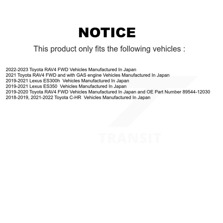 Rear Wheel Bearing And Hub Assembly Pair For Toyota RAV4 C-HR Lexus ES350 ES300h K70-102192