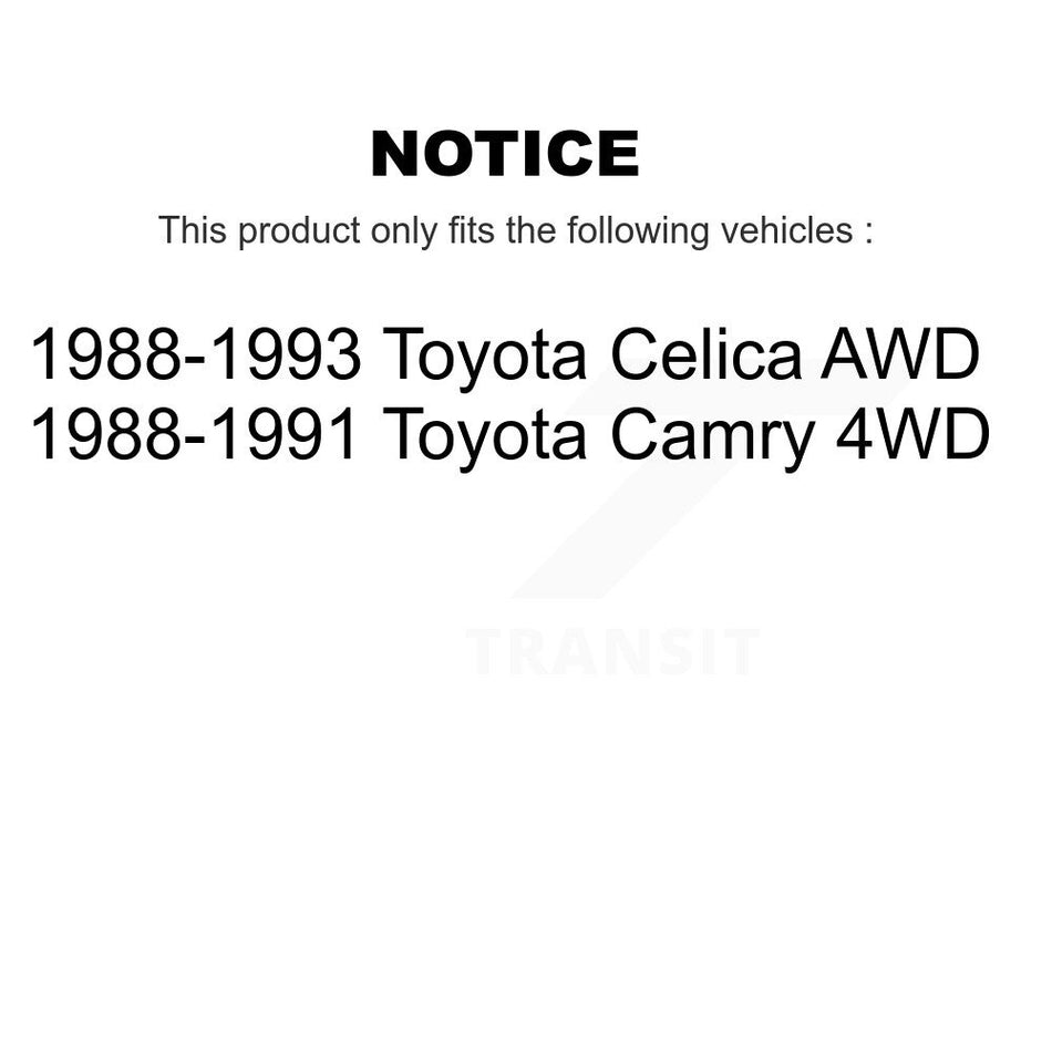 Front Rear Wheel Bearing Kit For Toyota Celica Camry K70-102212