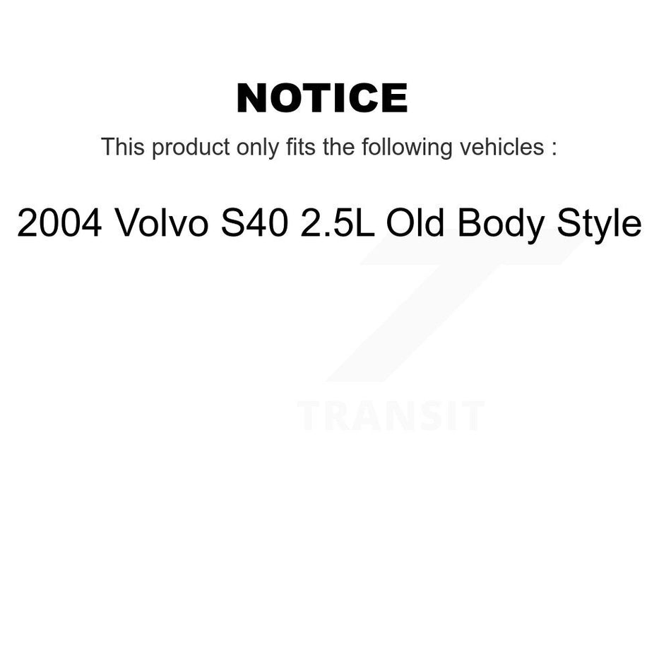 Front Rear Wheel Bearing And Hub Assembly Kit For 2004 Volvo S40 2.5L Old Body Style K70-102223
