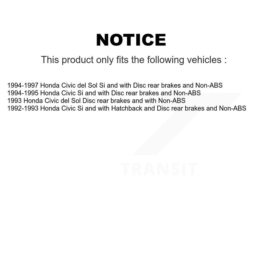 Front Rear Wheel Bearing And Hub Assembly Kit For Honda Civic del Sol K70-102224
