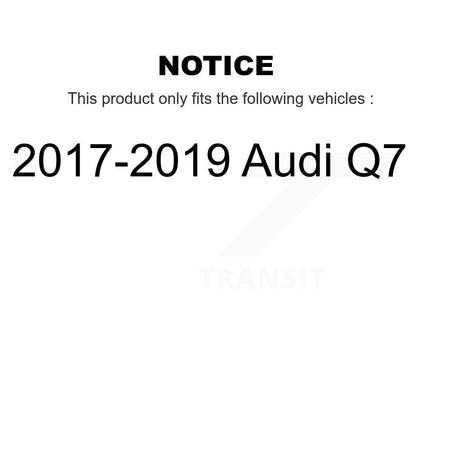 Front Rear Wheel Bearing Assembly Kit For 2017-2019 Audi Q7 K70-102263