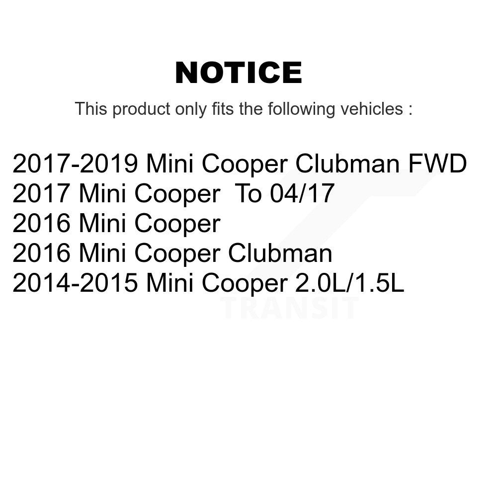 Front Rear Wheel Bearing & Hub Assembly Kit For Mini Cooper Clubman K70-102276