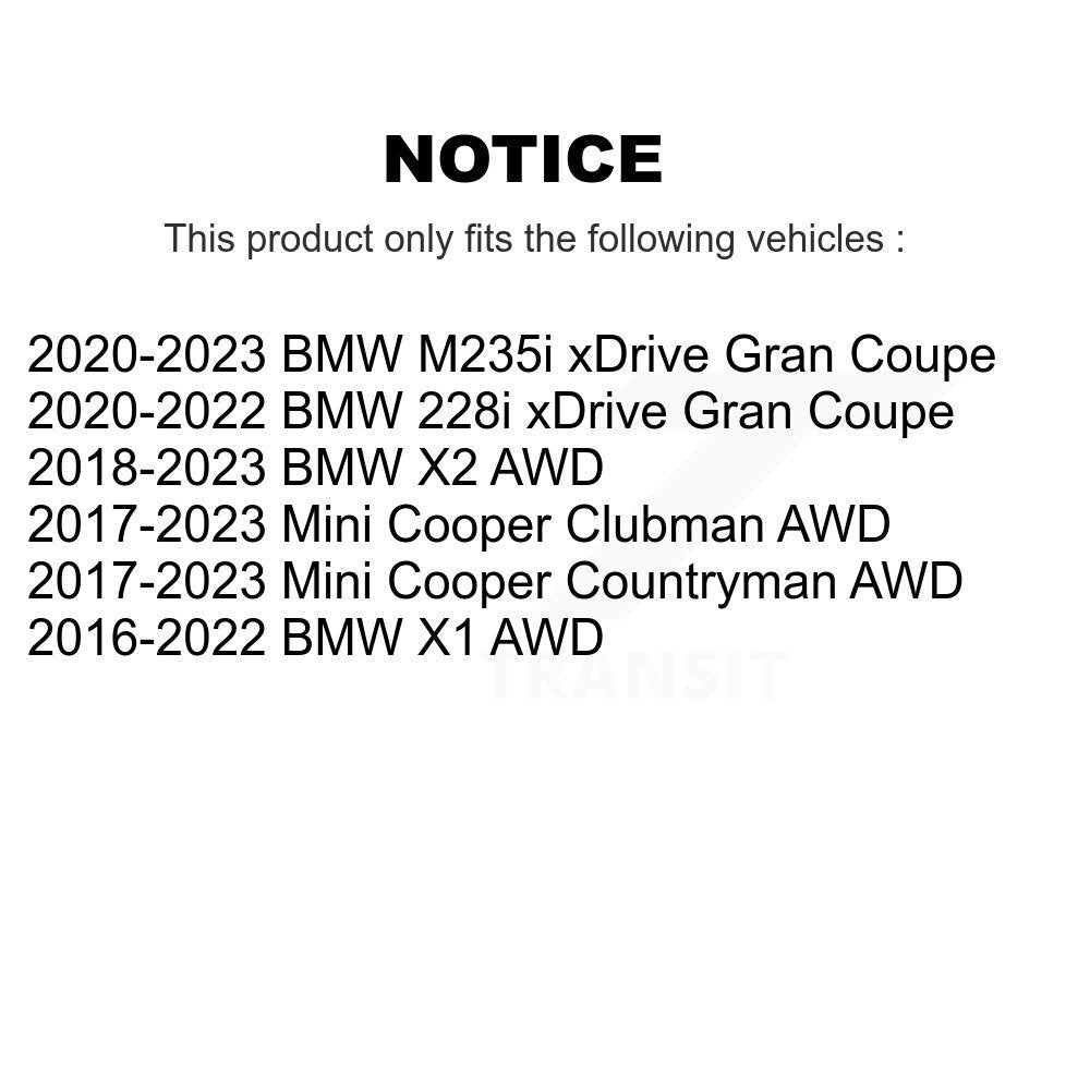 Front Rear Wheel Bearing & Hub Assembly Kit For BMW X1 Mini Cooper Countryman X2 Clubman K70-102295