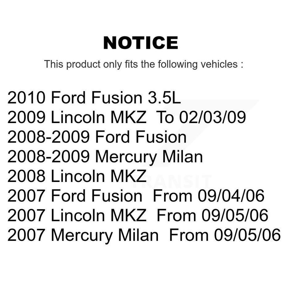 Front Suspension Control Arm And Ball Joint Assembly Link Kit For Ford Fusion Lincoln MKZ Mercury Milan K72-100098