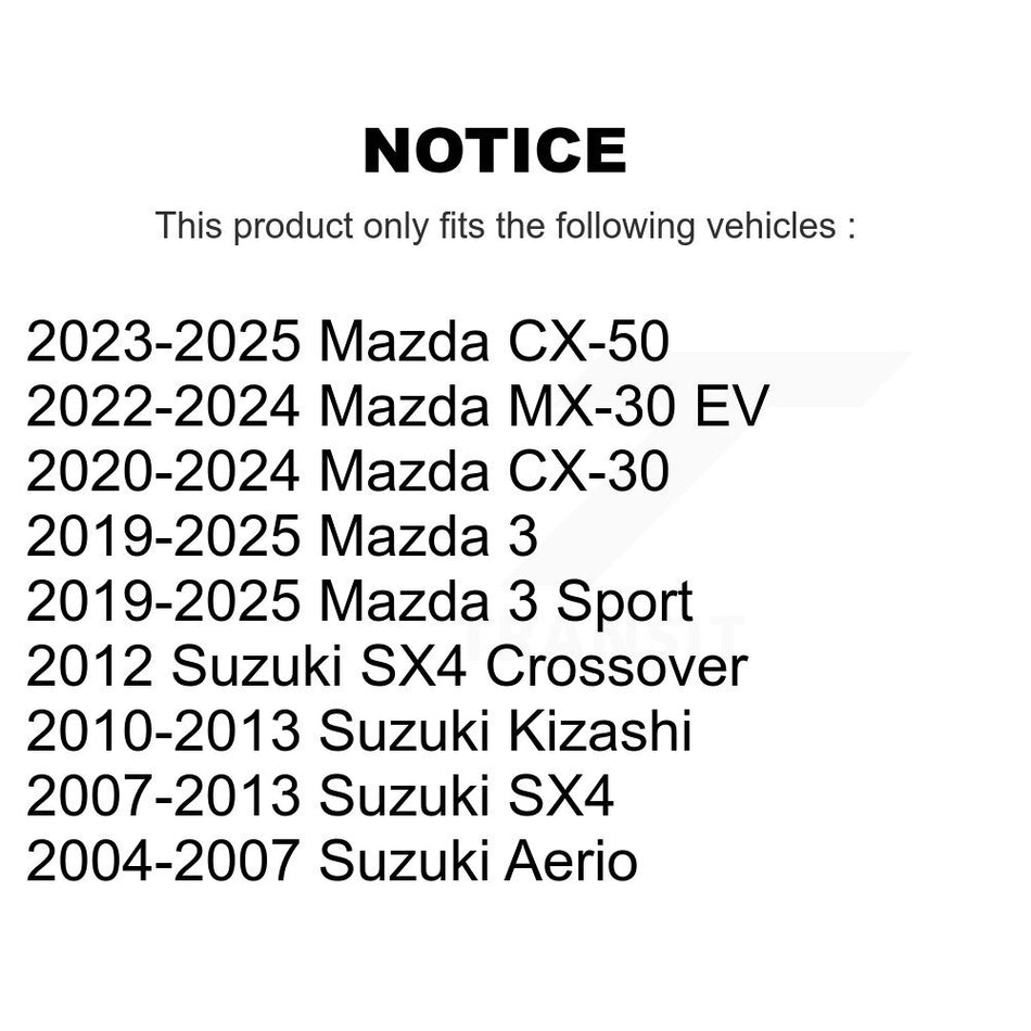 Front Suspension Link Pair For Suzuki SX4 Kizashi Aerio K72-100203