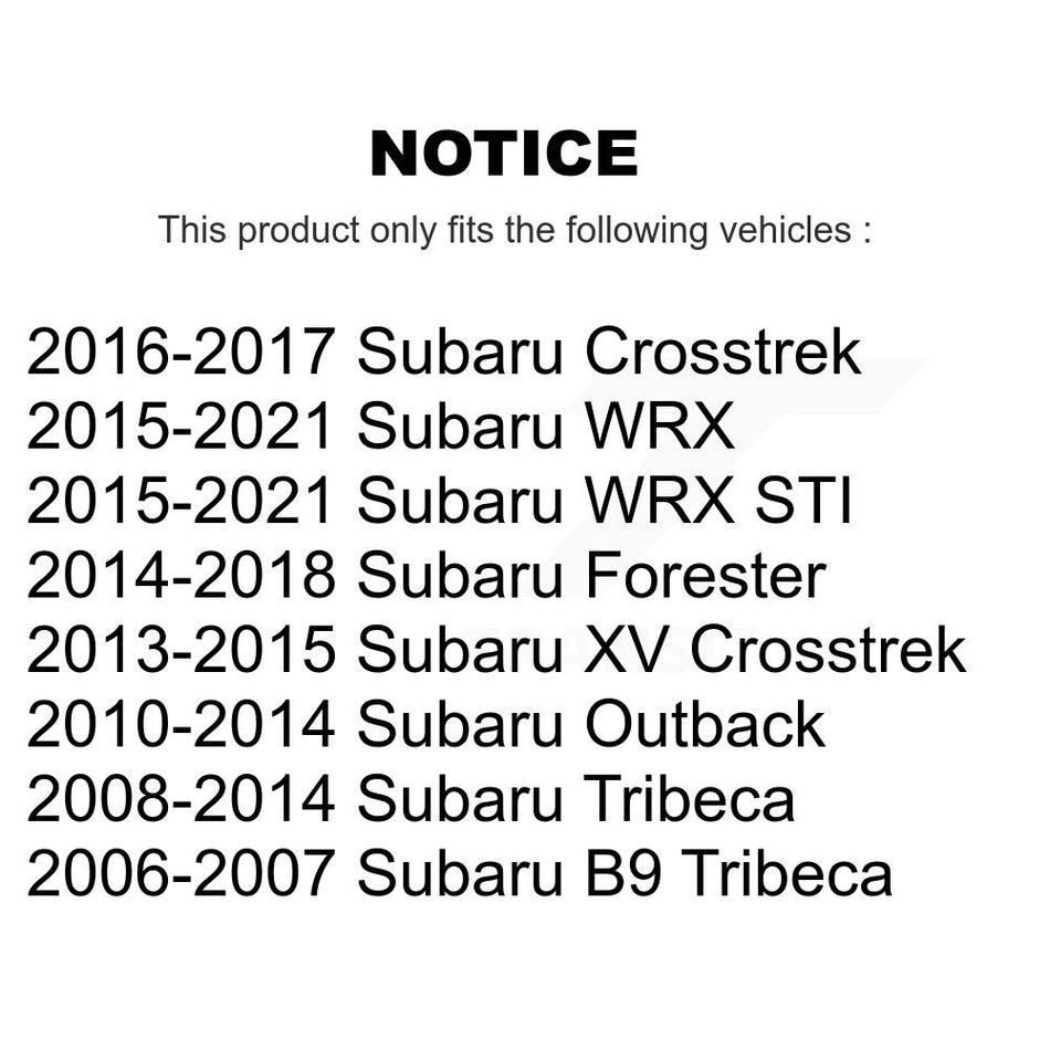 Front Suspension Link Pair For Subaru Forester Outback XV Crosstrek WRX STI Tribeca B9 K72-100204