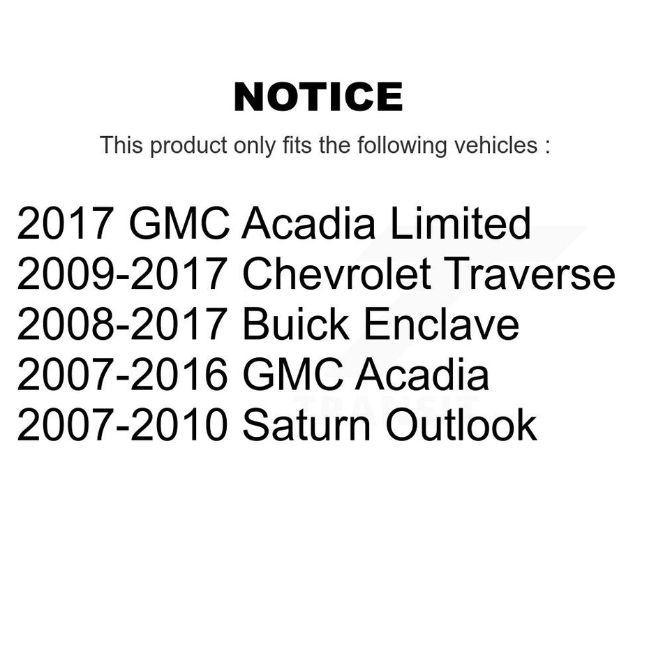 Front Suspension Link Pair For Chevrolet Traverse GMC Acadia Buick Enclave Saturn Outlook Limited K72-100211