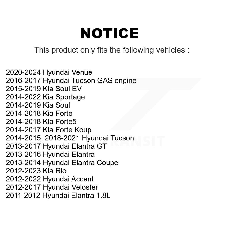 Front Suspension Link Pair For Hyundai Kia Elantra Soul Tucson Accent Sportage Forte Rio Veloster GT Forte5 Coupe Koup EV K72-100227
