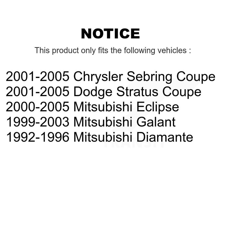 Rear Suspension Link Pair For Mitsubishi Chrysler Sebring Dodge Stratus Eclipse Galant Diamante K72-100343