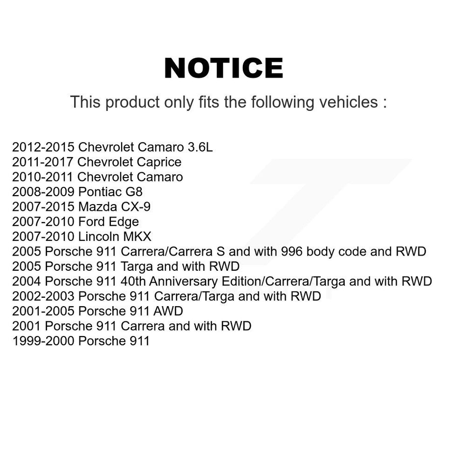 Rear Suspension Link Pair For Ford Edge Chevrolet Camaro Mazda CX-9 Lincoln MKX Porsche 911 Pontiac G8 Caprice K72-100347