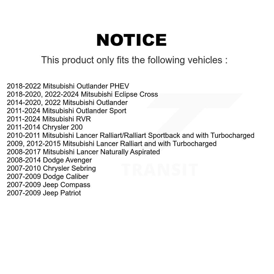 Rear Suspension Link Pair For Mitsubishi Dodge Chrysler Avenger 200 Outlander Sport Caliber Sebring Lancer Jeep Patriot Compass Eclipse Cross RVR PHEV K72-100350