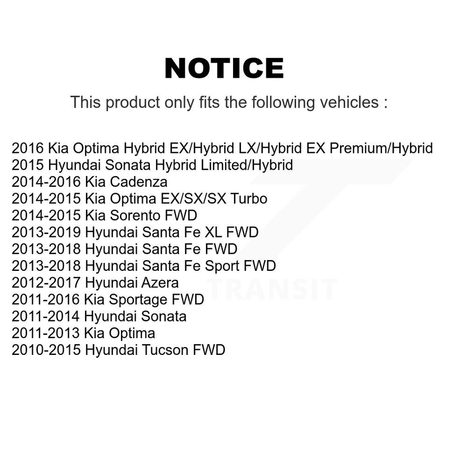 Rear Suspension Link Pair For Hyundai Kia Sonata Optima Santa Fe Sport Tucson Sportage Sorento Azera Cadenza XL K72-100360