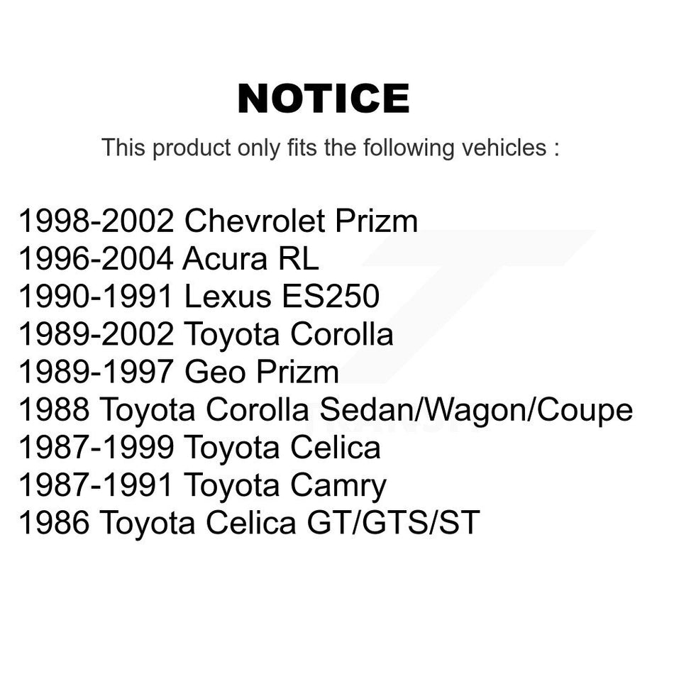 Rear Suspension Link Pair For Toyota Corolla Prizm Chevrolet Geo Camry Celica Acura RL Lexus ES250 K72-100403