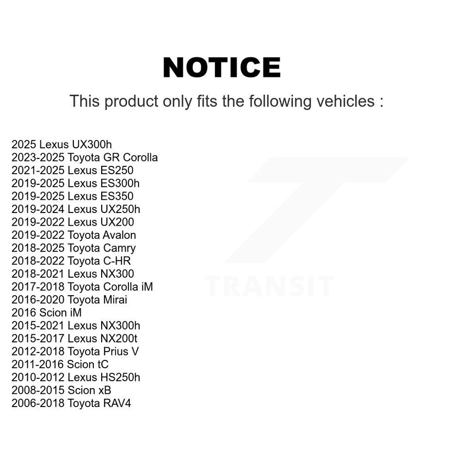 Front Suspension Ball Joints Pair For Toyota RAV4 Camry Scion Lexus xB NX200t C-HR tC ES350 Avalon NX300 Corolla iM HS250h NX300h ES300h ES250 K72-100436