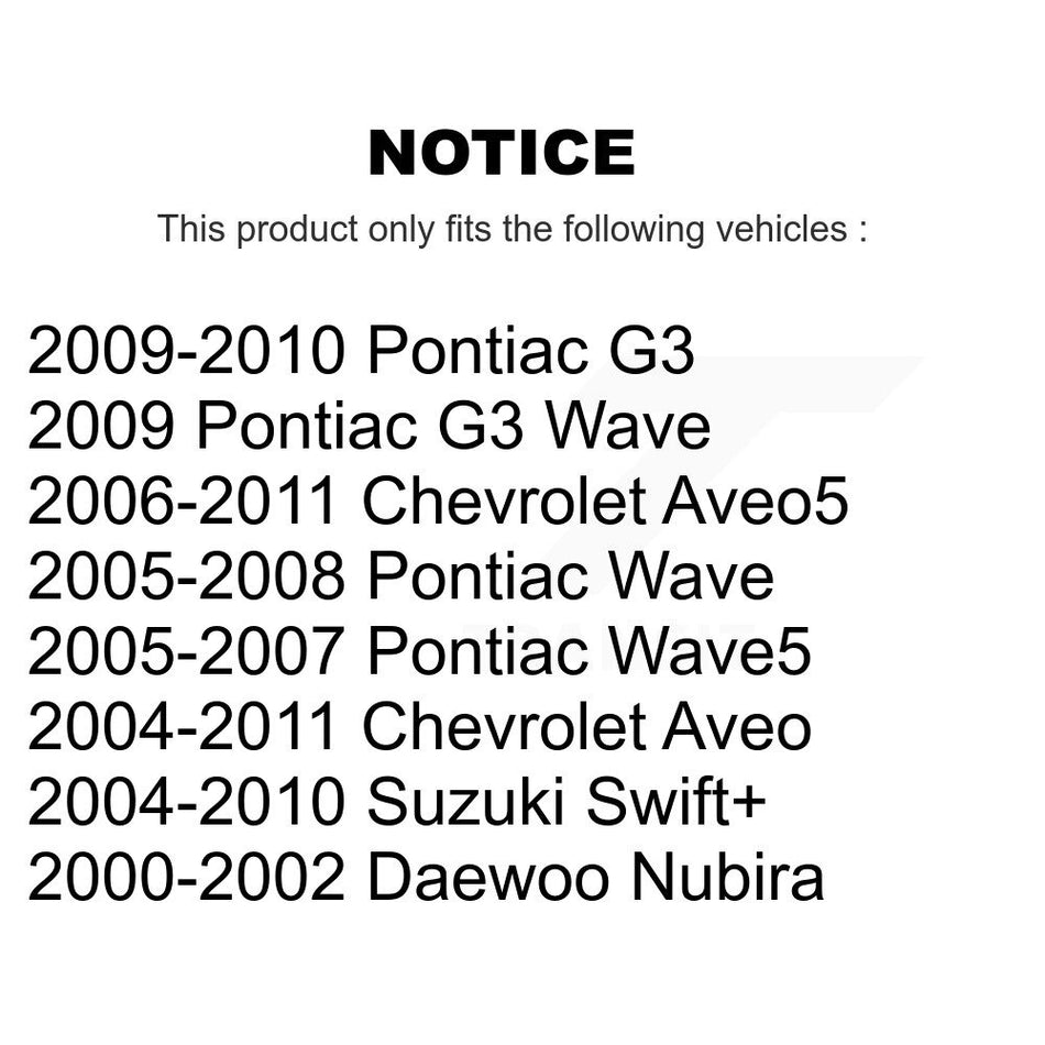 Front Link Pair For Chevrolet Aveo Pontiac Aveo5 Wave G3 Suzuki Swift+ Daewoo Nubira K72-100581