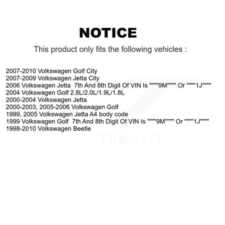 Front Lower Suspension Control Arm & Ball Joint Kit For Volkswagen Jetta Golf Beetle City K72-100619