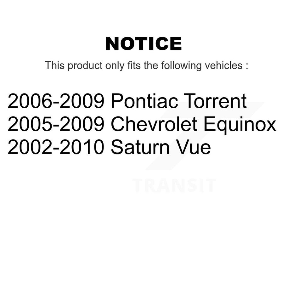 Front Suspension Ball Joint And Tie Rod End Kit For Saturn Vue Chevrolet Equinox Pontiac Torrent K72-100937