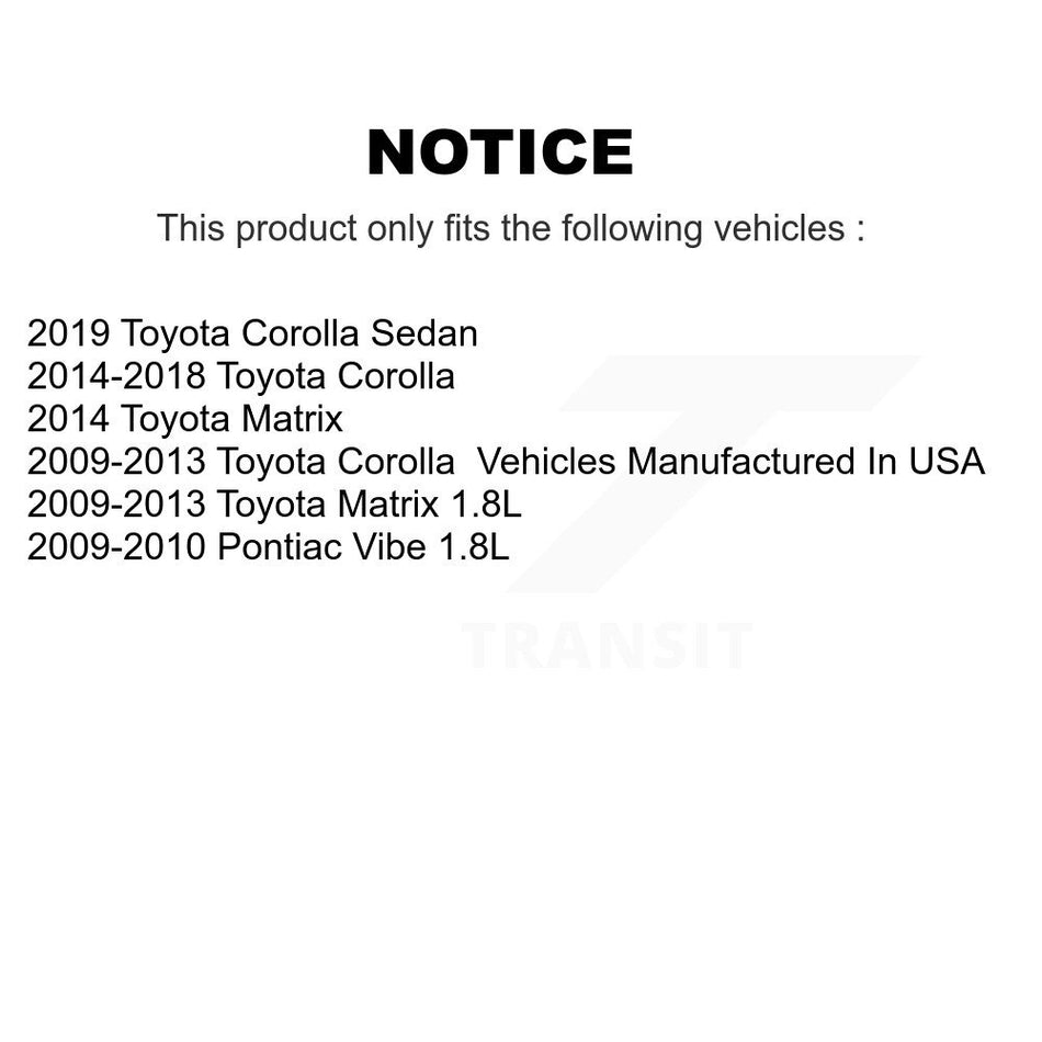 Front Suspension Ball Joint And Tie Rod End Kit For Toyota Corolla Matrix iM K72-101062