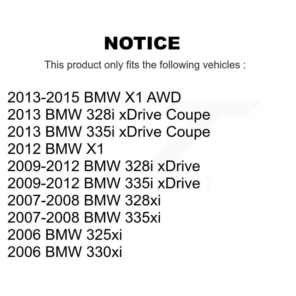 Front Tie Rod End Kit For BMW 328i xDrive X1 328xi 335i 325xi 335xi 330xi K72-101253