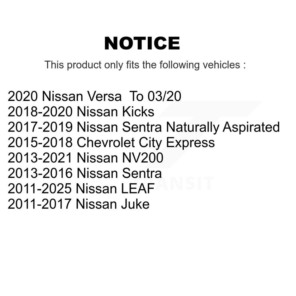 Front Tie Rod End Kit For Nissan Sentra NV200 Leaf Kicks LEAF K72-101259