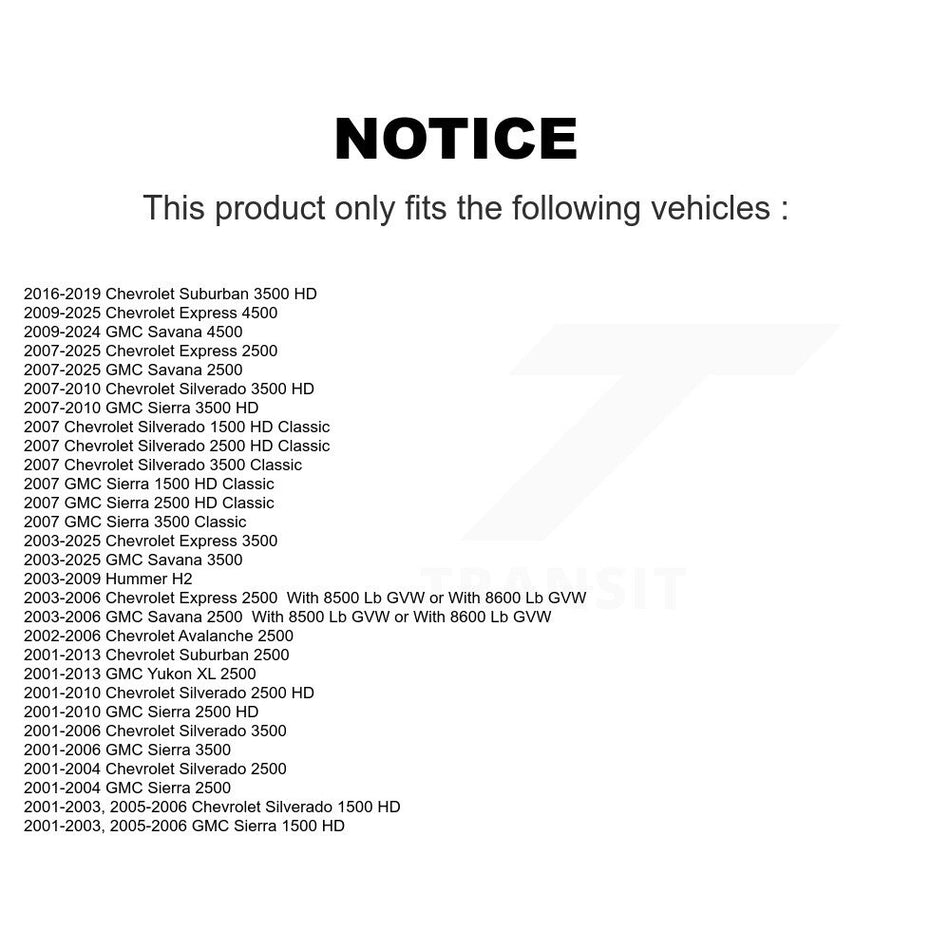 Front Outer Tie Rod End Pair For GMC Chevrolet Sierra 2500 HD Silverado Savana Express H2 K72-101328