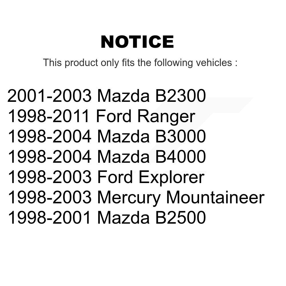 Front Outer Tie Rod End Pair For Ford Ranger Explorer Mazda B4000 B3000 B2300 B2500 K72-101340