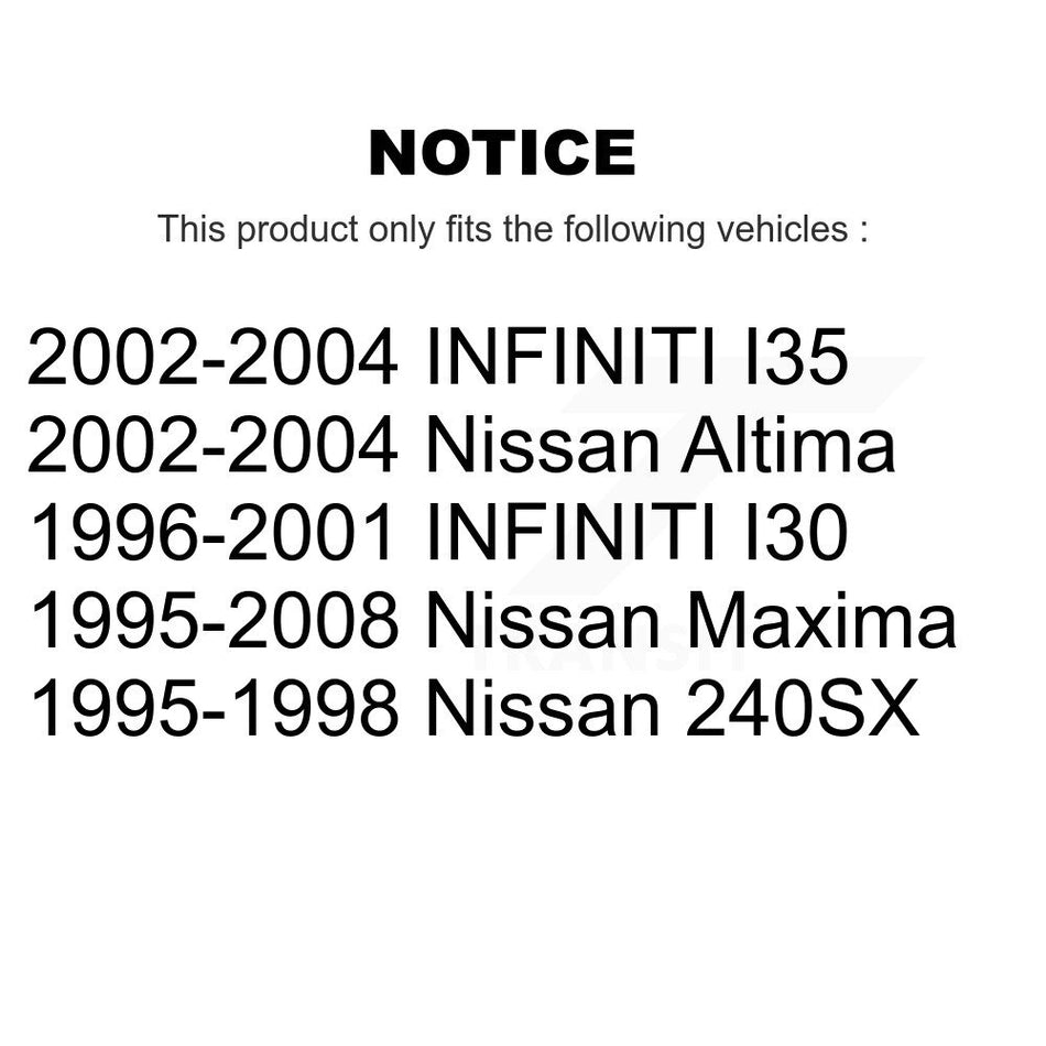 Front Outer Steering Tie Rod End Pair For Nissan Maxima Altima INFINITI I30 240SX I35 K72-101370