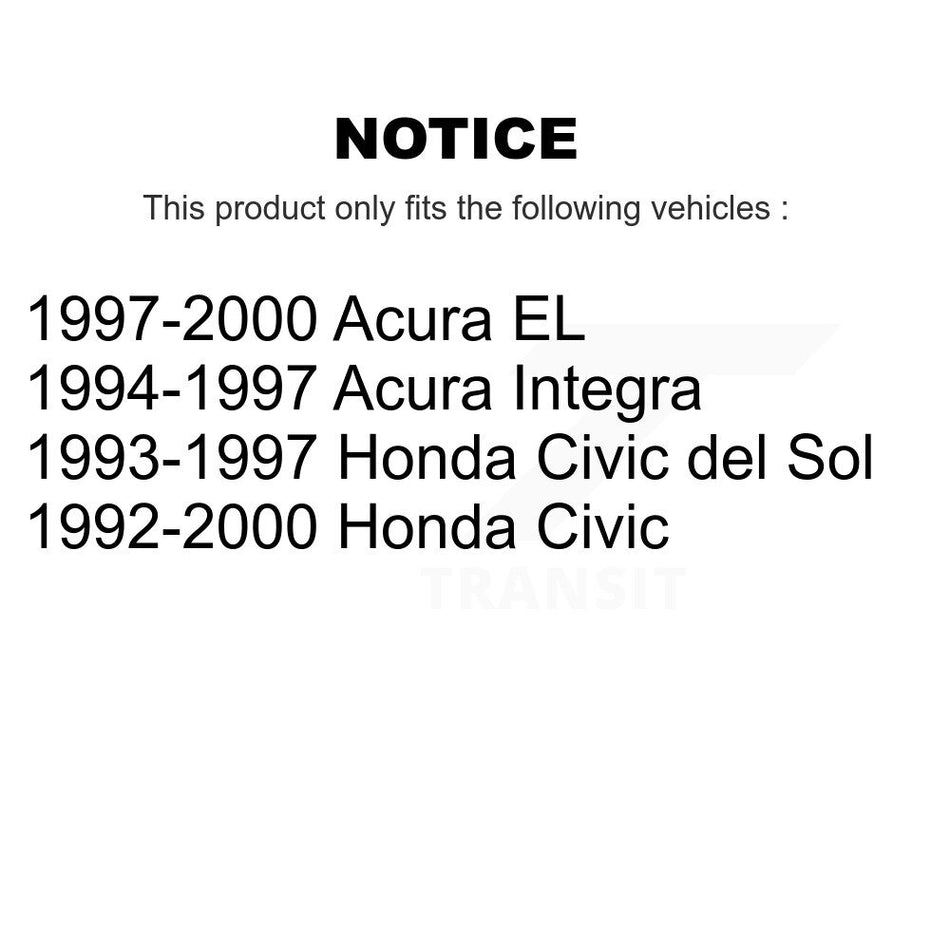 Front Inner Steering Tie Rod End Pair For Honda Civic Acura EL del Sol Integra K72-101394