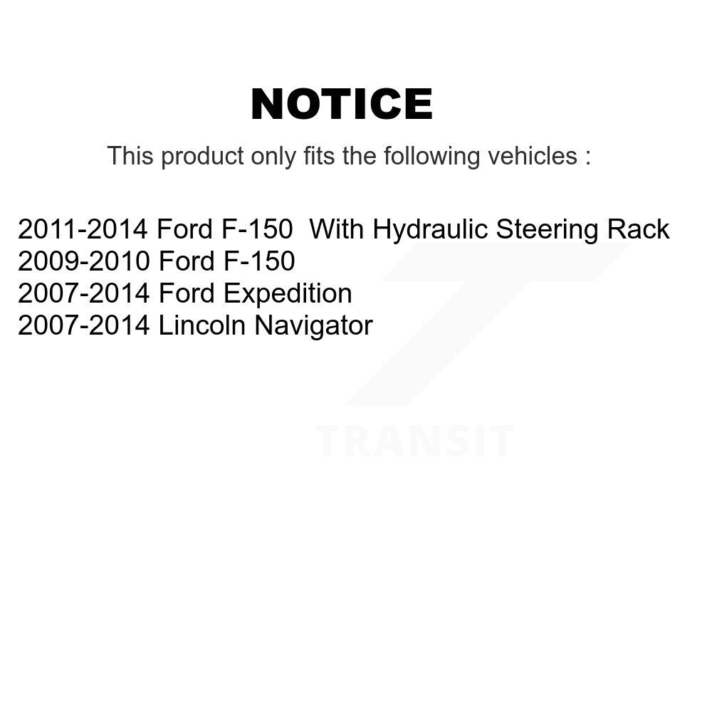 Front Inner Steering Tie Rod End Pair For Ford F-150 Expedition Lincoln Navigator K72-101403