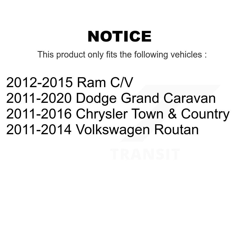Front Inner Tie Rod End Pair For Dodge Grand Caravan Chrysler Town & Country Ram C/V K72-101409