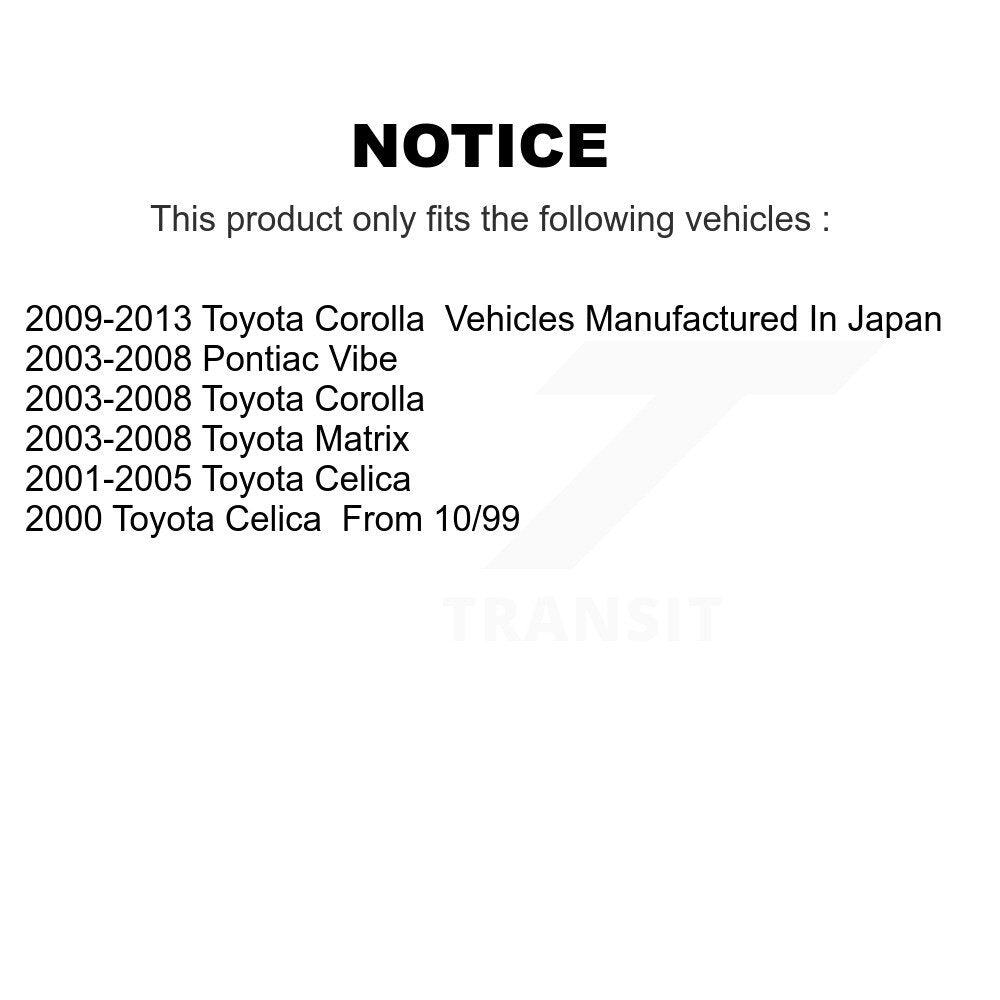 Front Lower Control Arm Kit For Toyota Corolla Matrix Pontiac Vibe Celica K72-101434