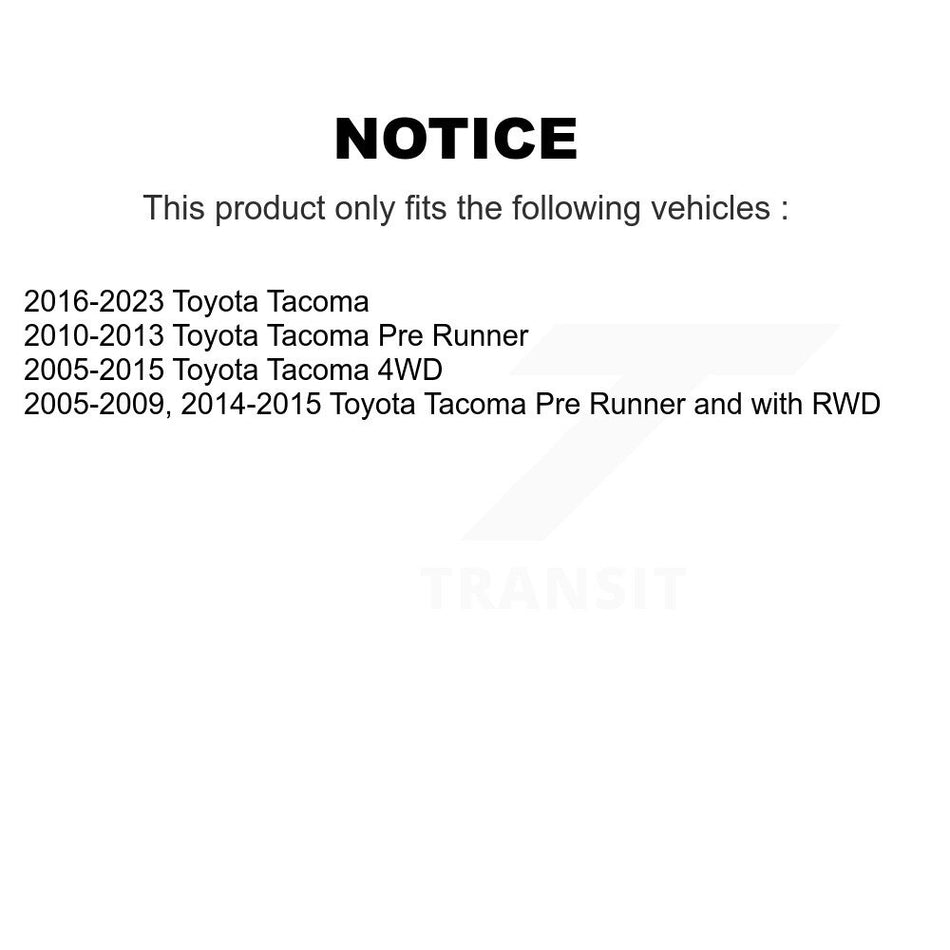 Front Suspension Ball Joint And Tie Rod End Kit For Toyota Tacoma K72-101455