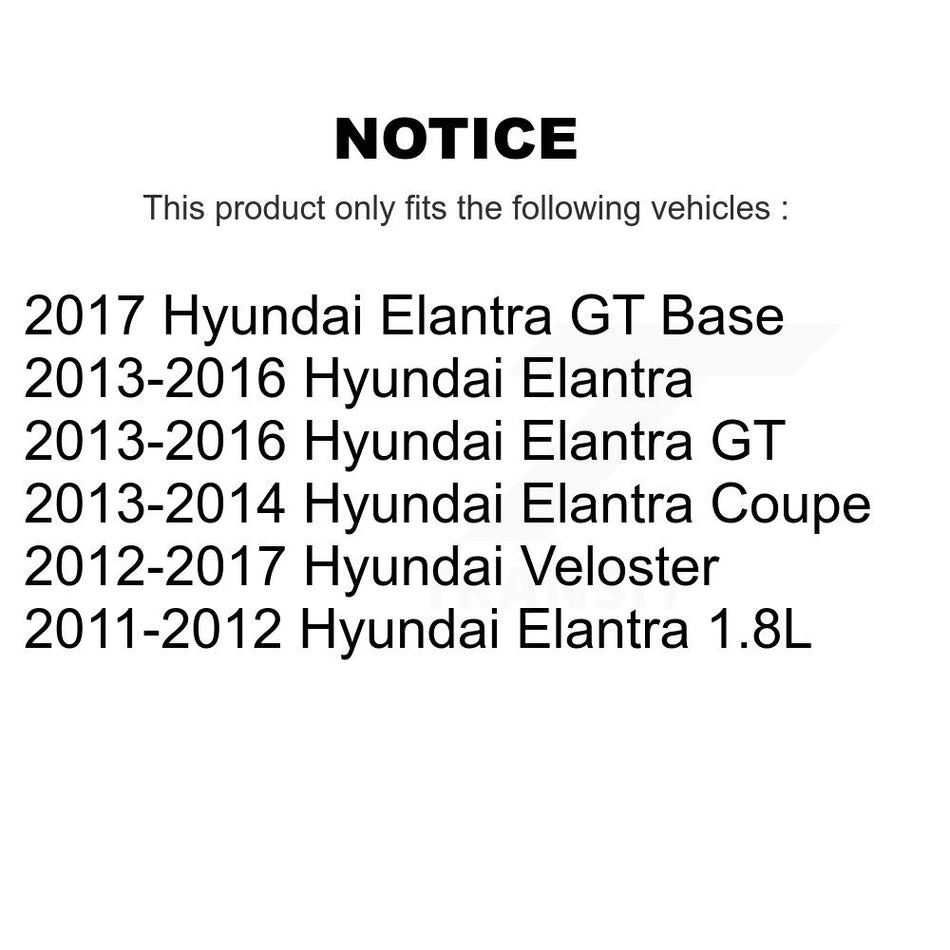 Front Suspension Control Arm Ball Joint Tie Rod End Link Kit (8Pc) For Hyundai Elantra GT K72-101532