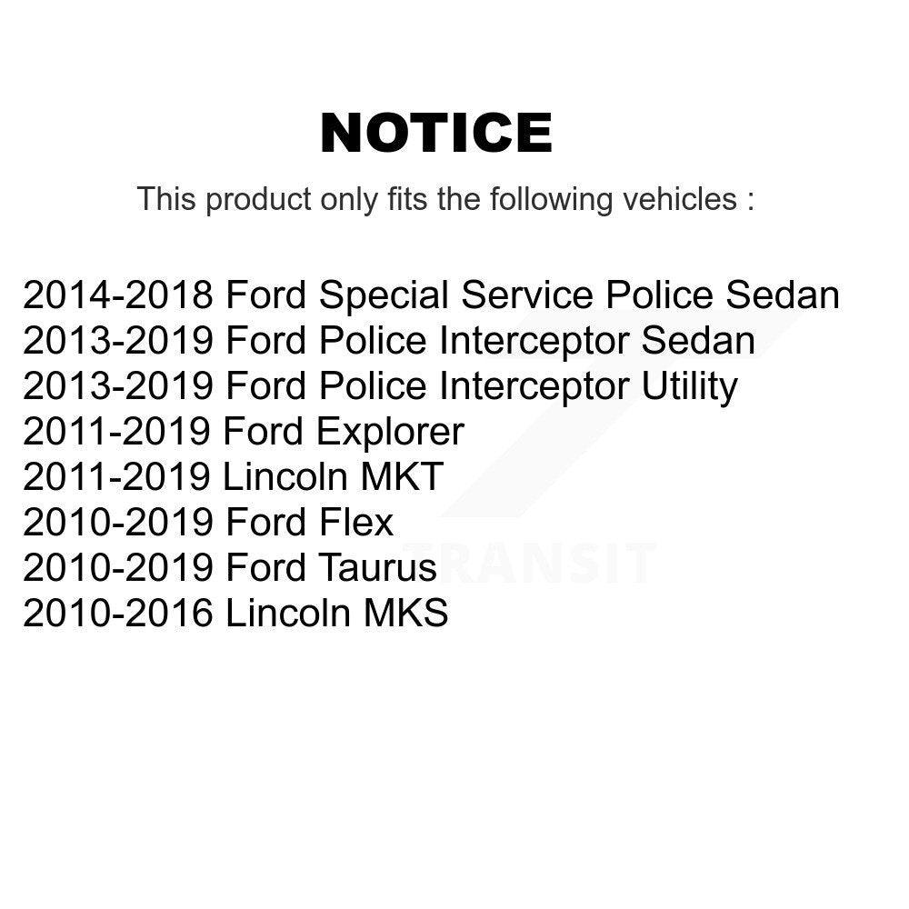 Rear Link Kit For Ford Explorer Flex Taurus Police Interceptor Utility Sedan Lincoln MKS K72-101563