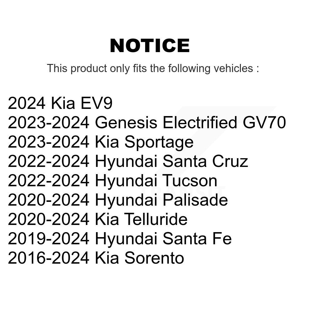 Front Link Pair For Hyundai Kia Sorento Tucson Santa Fe Sportage Palisade Telluride Cruz K72-101567