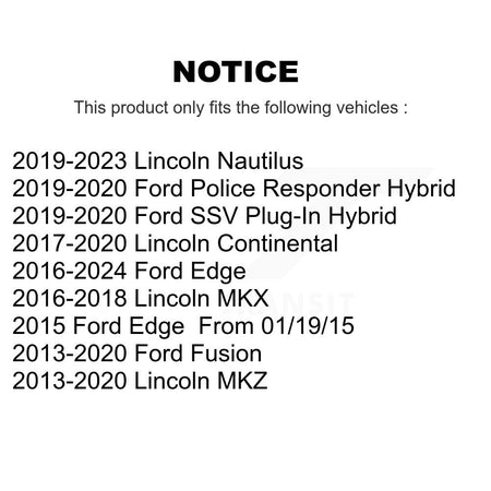Front Rear Link Kit For Ford Edge Fusion Lincoln Nautilus MKX MKZ Continental Police SSV K72-101586