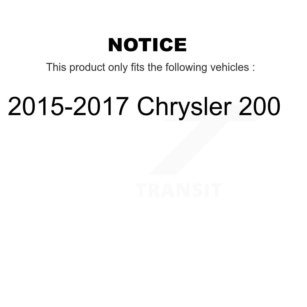 Front Rear Suspension Link Kit For 2015-2017 Chrysler 200 K72-101598